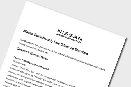 Nissan Sustainability Due Diligence Standard