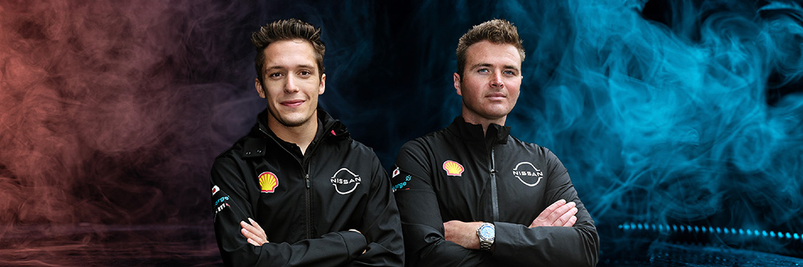 The drivers: Oliver Rowland and Sacha Fenestraz