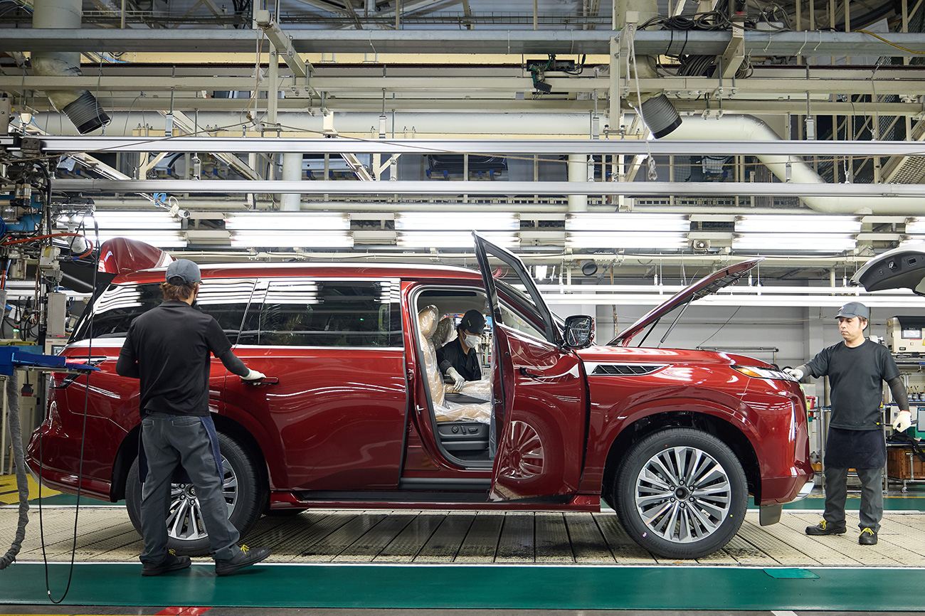 The production line of all-new QX80